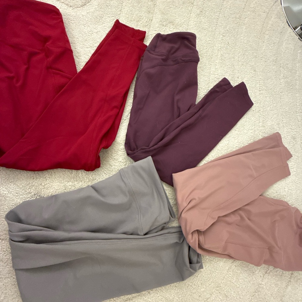 Set of Four Colorful Leggings